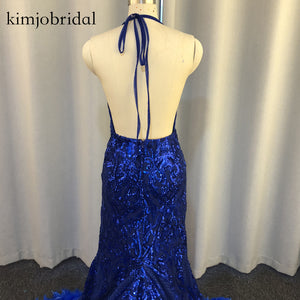 real prom dresses royal blue feather lace appliques feathers fur prom dress lace sequins formal evening dress