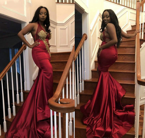 2020 Black Girls Prom Dresses Mermaid Formal Holidays Graduation Wear Party Gowns Plus Size Custom Made