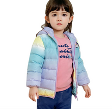 Load image into Gallery viewer, Girls Winter Parka Coat Mid-length Children Feather Coat Baby Girls Winter Coats Cute Long Sleeve Hooded Jacket Girl Thick Warm Winter Fleece Outerwear Kids Clothes