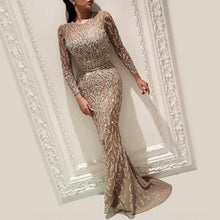 Load image into Gallery viewer, women&#39;s sexy gilded long sleeve Prom Formal 2021 new women&#39;s sexy gilded long sleeve Prom Dress NEW Formal dress
